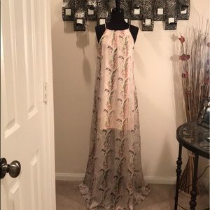 NWOT LONG SHEER DRESS